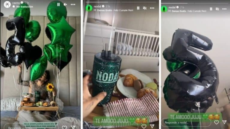 Christian Nodal celebra su cumpleaños 25 con romántica sorpresa de Cazzu