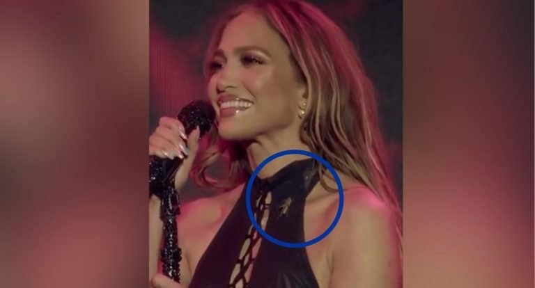 J.Lo revela cómo un grillo trepó por su cuello en pleno concierto
