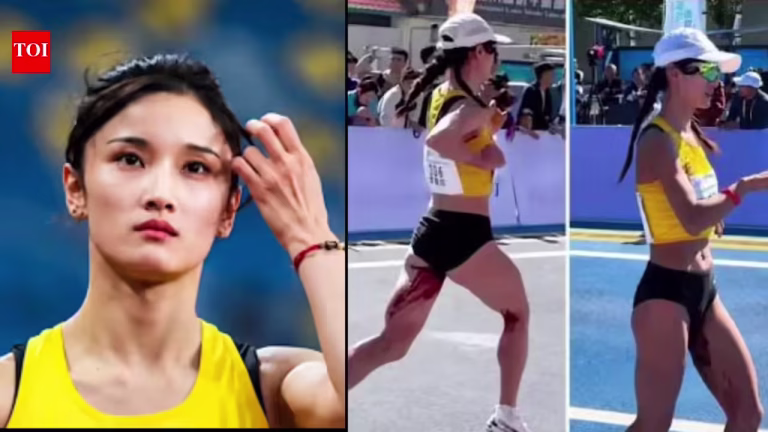 Corredora china completó maratón a pesar de llegarle su periodo menstrual