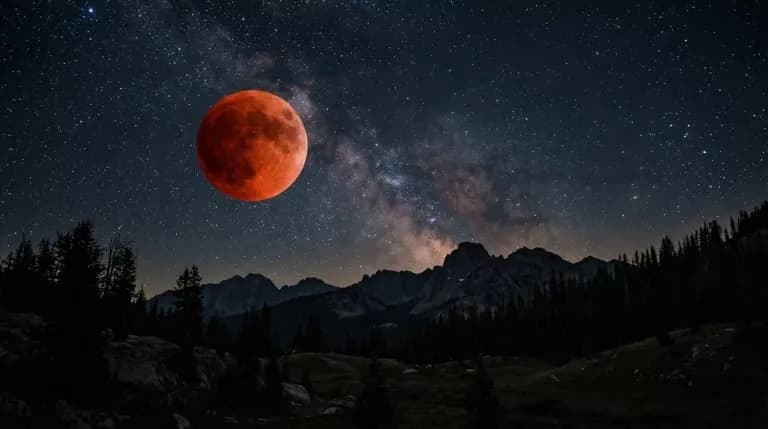 Hermosas imágenes que deja el eclipse lunar 2026