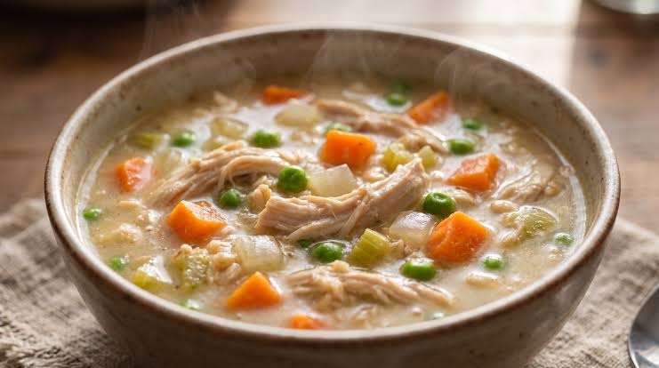 Sopa de avena con pollo: lista en 30 minutos