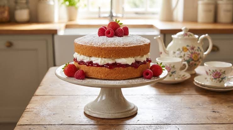 Torta Victoria con mermelada y chantillí, ¡te va a enloquecer!