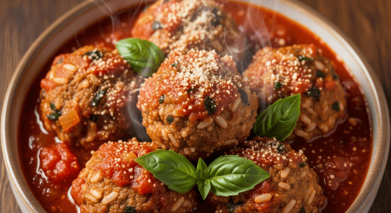 Albóndigas con salsa y arroz: ¡no te vas a resistir!