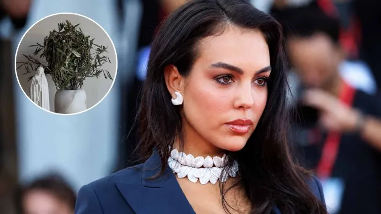 El significado de las austeras hojas de olivo que Georgina eligió para su boda