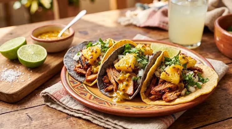 Tacos al pastor con maracuyá y ají amarillo: una fusión con Perú