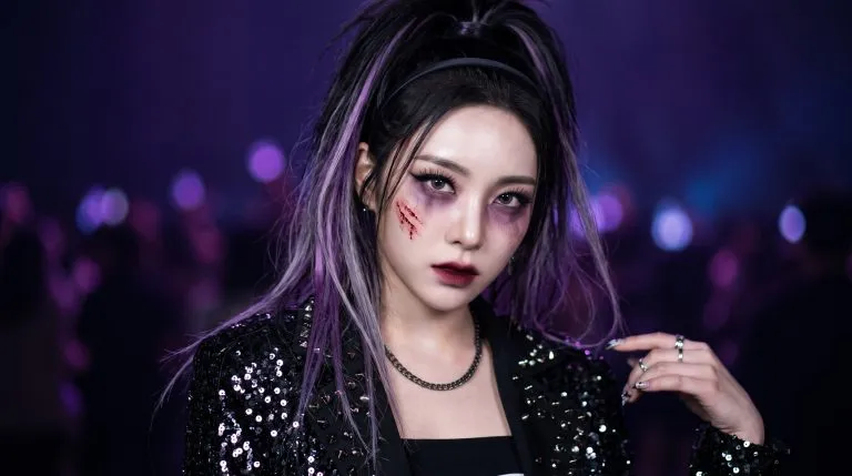 Maquillaje K-pop zombie para Halloween que puedes hacer con lo que ya tienes
